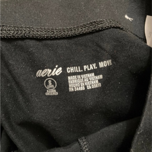 2 Aerie Chill Play Move Leggings Black - Picture 2 of 7